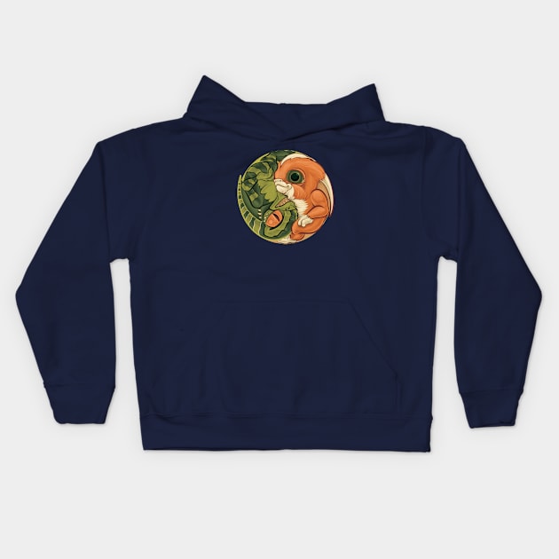 Gremlin Mogwai yin yang Kids Hoodie by majanation